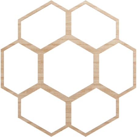 Ekena Millwork Florin Wood Fretwork Pierced Ceiling Medallion, Alder, 34"OD x 14 1/2"ID x 1/4"T CMWP34X34X0250FOAL